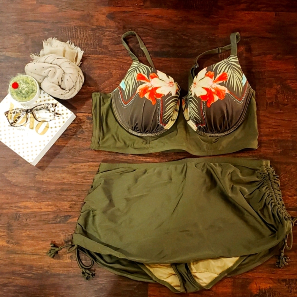 2 piece womens bathing suit set